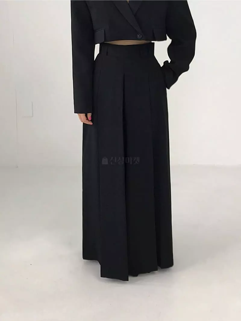 Twomoon - Korean Women Fashion - #momslook - Wide Pleats Pants