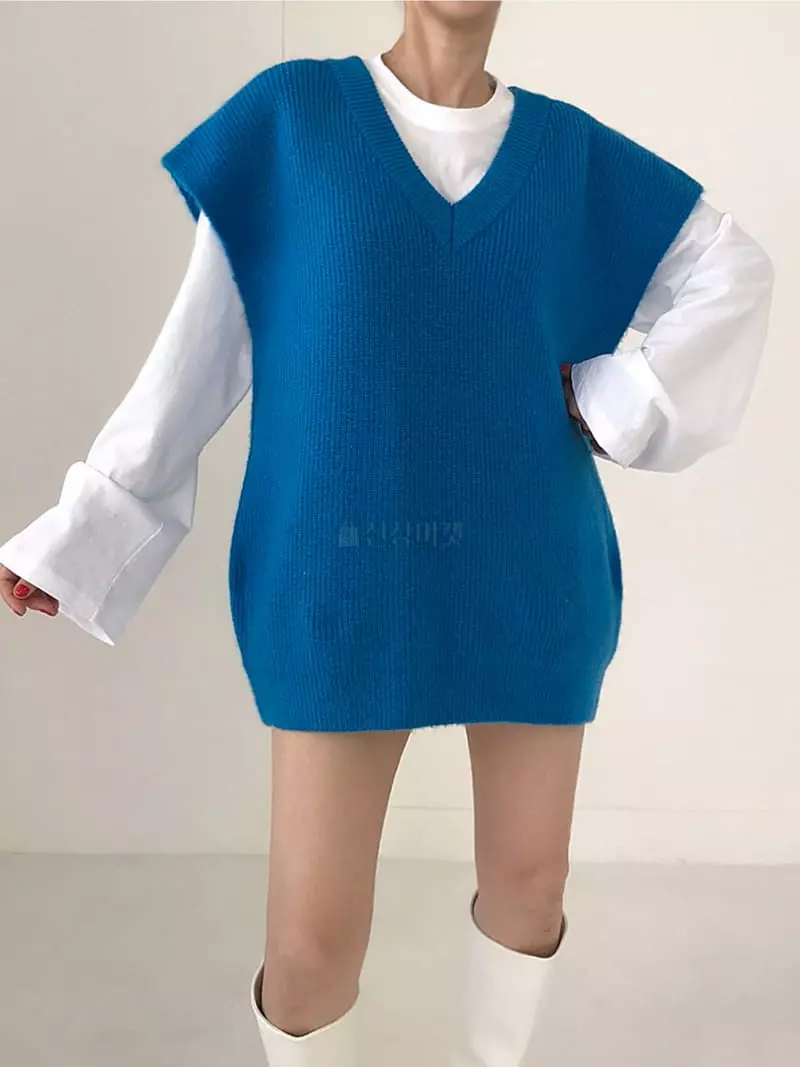 Twomoon - Korean Women Fashion - #momslook - Achi Vest - 2