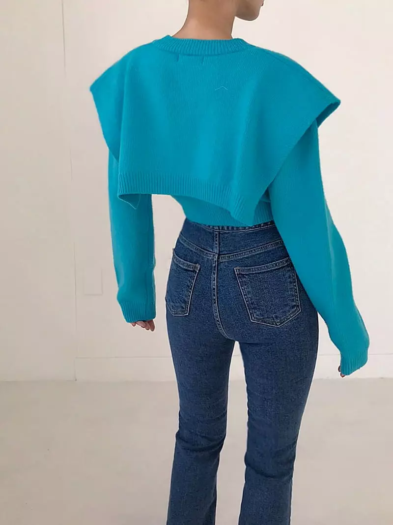 Twomoon - Korean Women Fashion - #momslook - Flu Knit Tee - 12