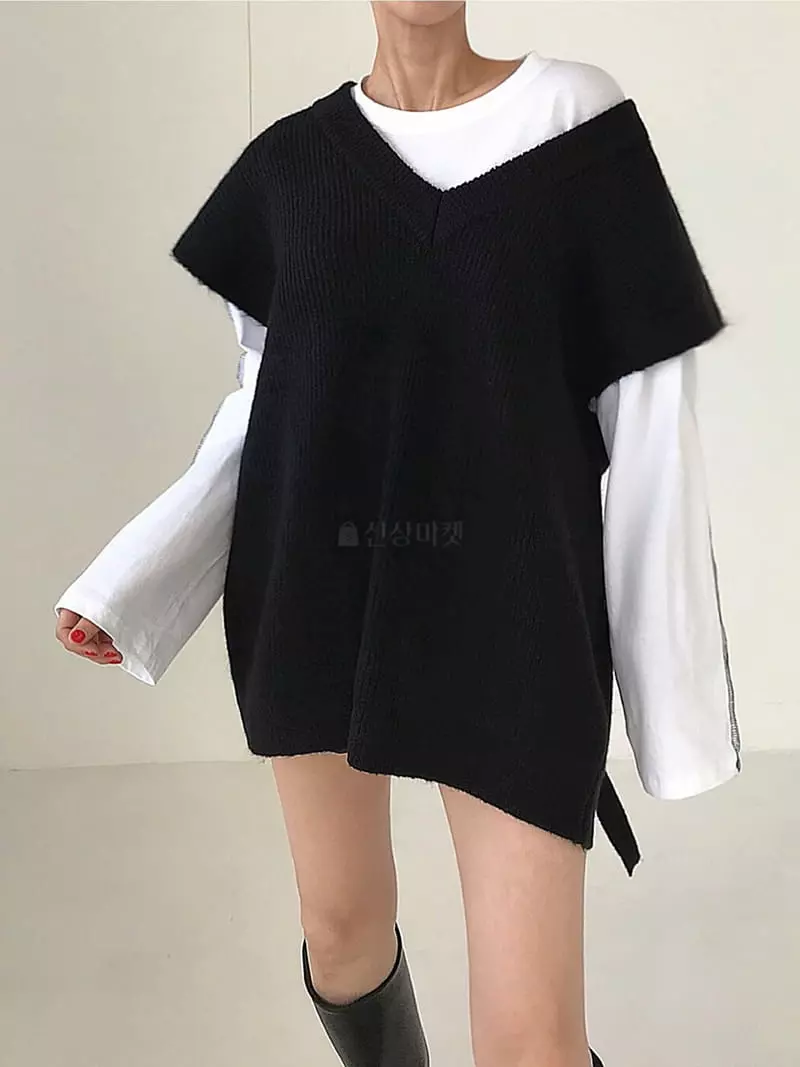 Twomoon - Korean Women Fashion - #pursuepretty - Achi Vest - 10