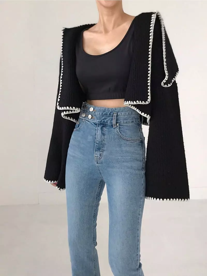 Twomoon - Korean Women Fashion - #pursuepretty - Husi Cape Cardigan - 5