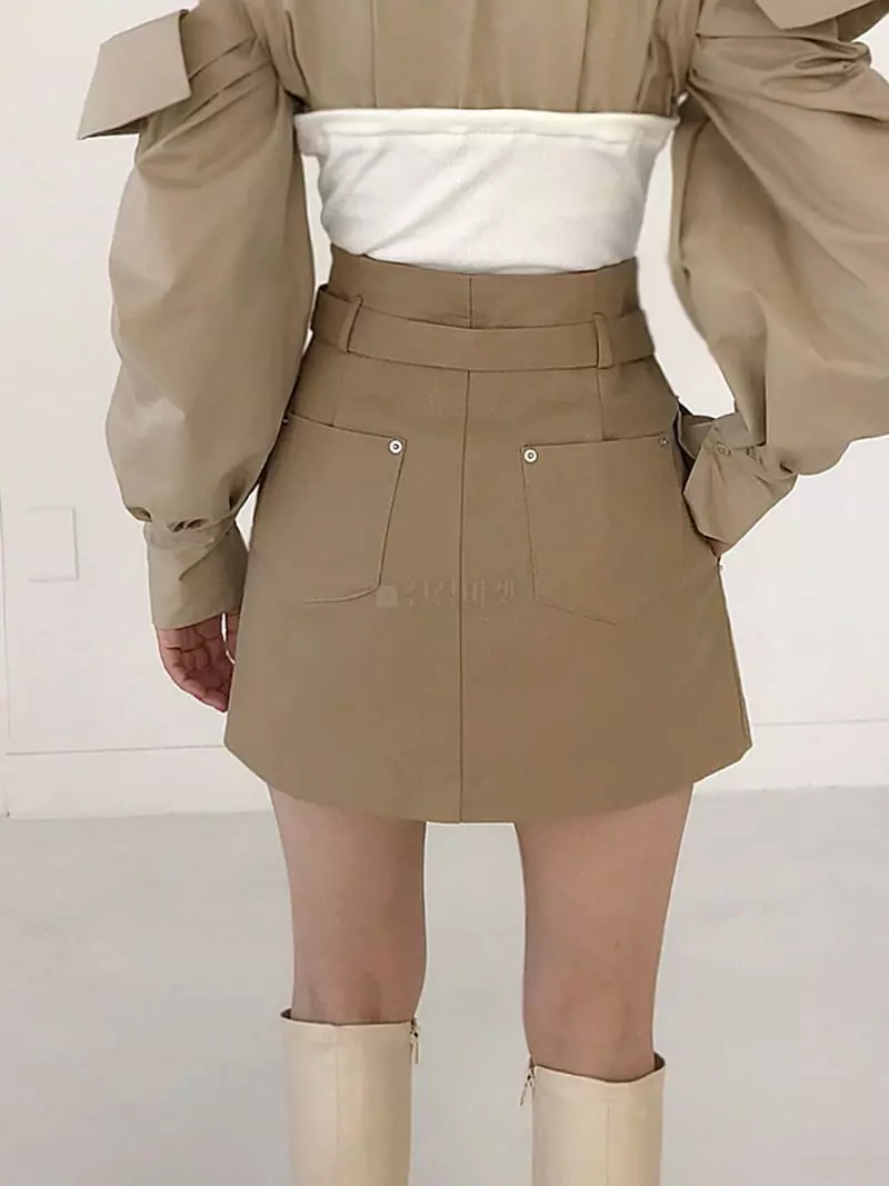 Twomoon - Korean Women Fashion - #vintagekidsstyle - Lala Pumpkin Skirt - 4