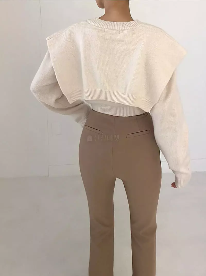 Twomoon - Korean Women Fashion - #pursuepretty - Flu Knit Tee - 2