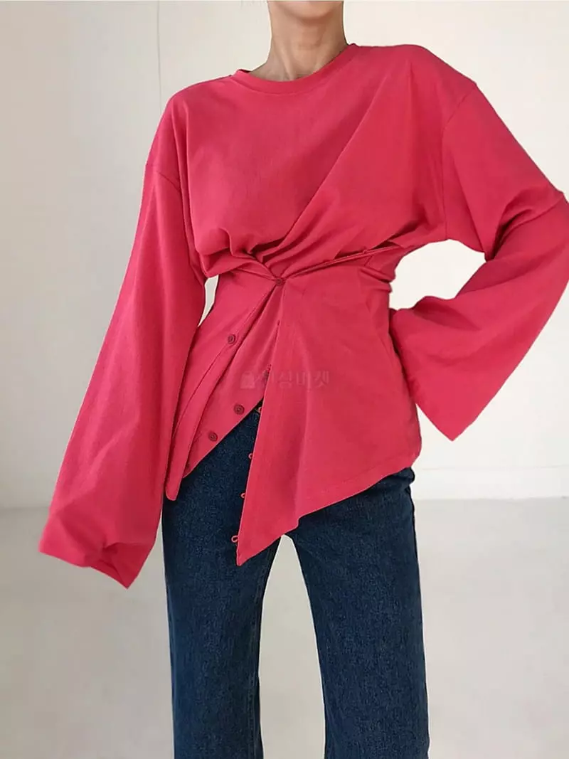 Twomoon - Korean Women Fashion - #restrostyle - Dia Box Tee - 3