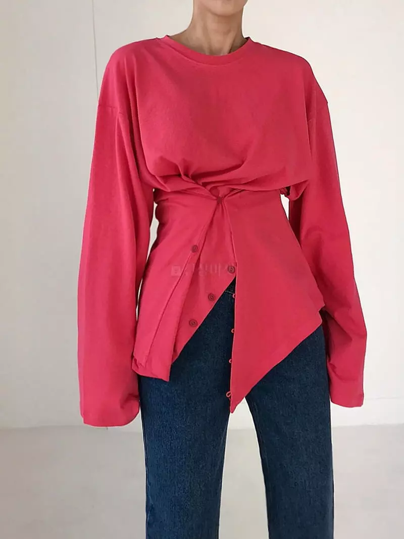Twomoon - Korean Women Fashion - #restrostyle - Dia Box Tee - 4