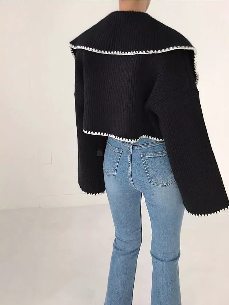 Twomoon - Korean Women Fashion - #shopsmall - Husi Cape Cardigan - 8