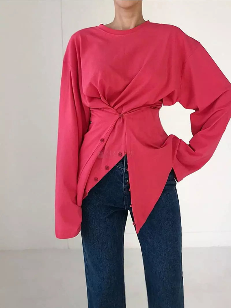Twomoon - Korean Women Fashion - #shopsmall - Dia Box Tee - 5