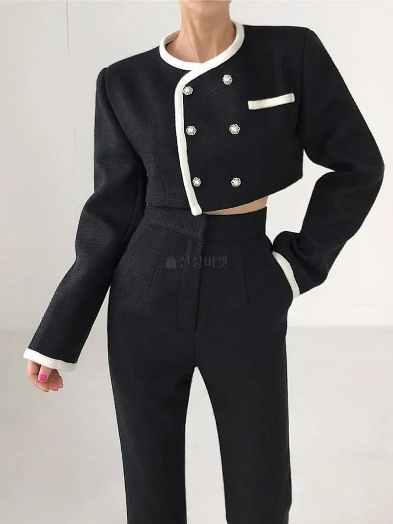 Twomoon - Korean Women Fashion - #shopsmall - Fring Twid Jacket - 3