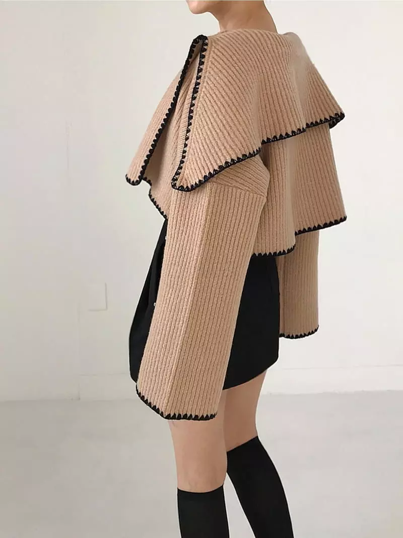 Twomoon - Korean Women Fashion - #thatsdarling - Husi Cape Cardigan - 9