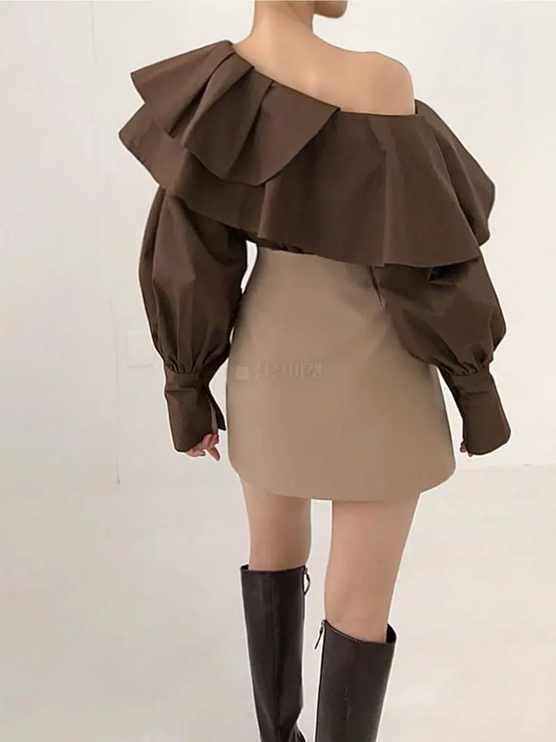 Twomoon - Korean Women Fashion - #thatsdarling - Lade Frill Blouse - 9
