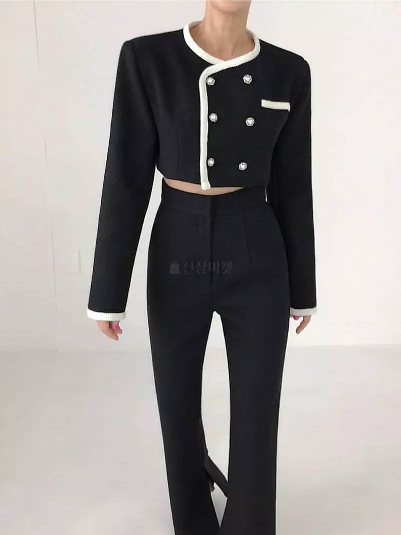 Twomoon - Korean Women Fashion - #shopsmall - Fring Twid Jacket - 4