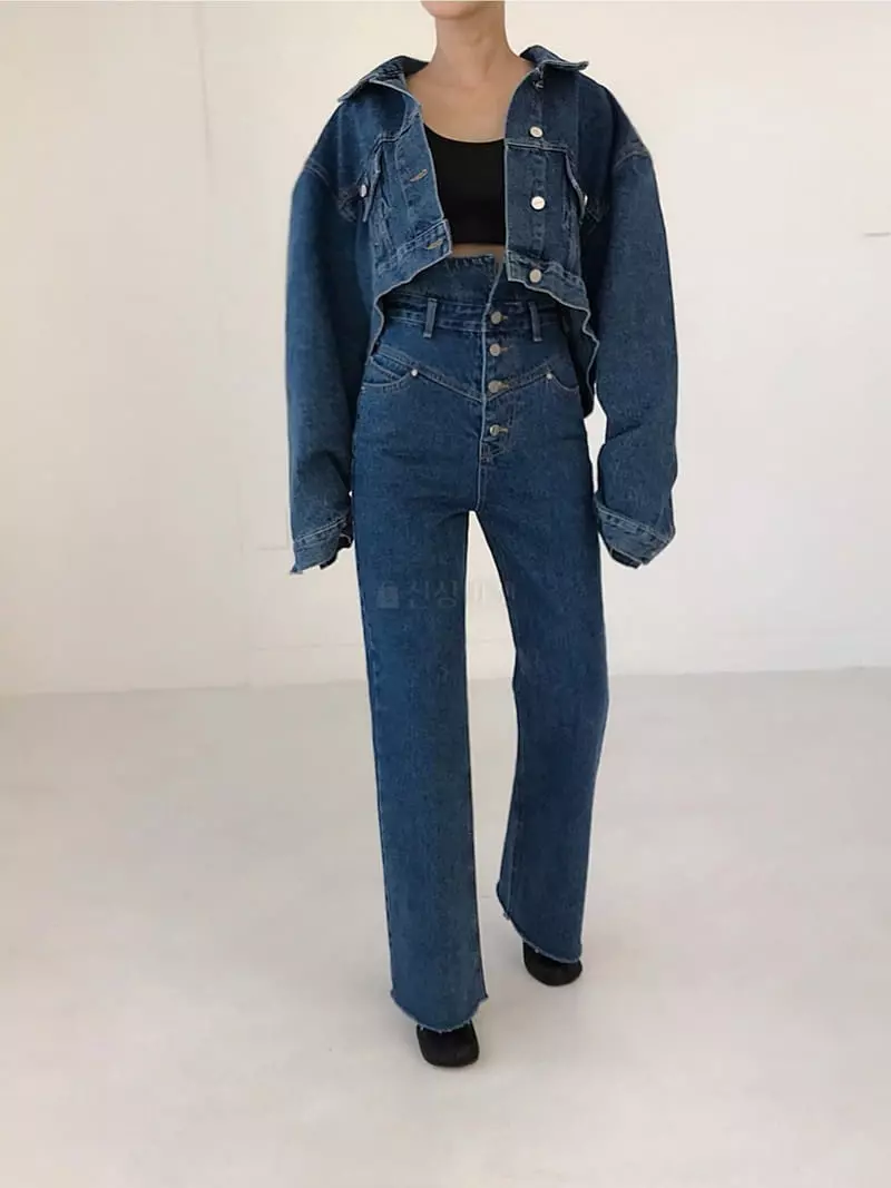 Twomoon - Korean Women Fashion - #vintageinspired - Double Collar Pants