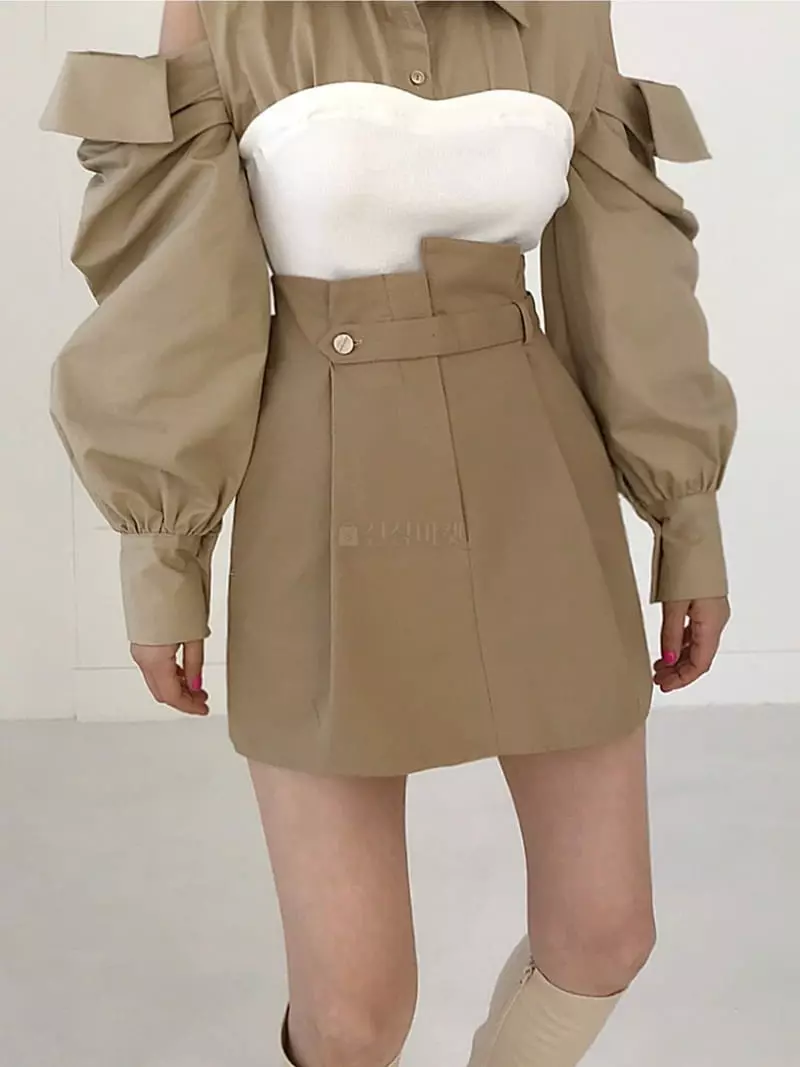Twomoon - Korean Women Fashion - #vintagekidsstyle - Lala Pumpkin Skirt - 3