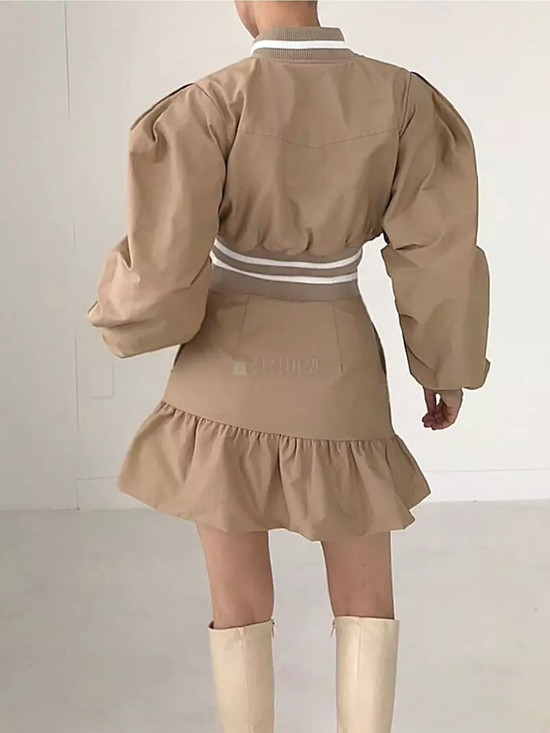 Twomoon - Korean Women Fashion - #womensfashion - Crop Jacket - 10