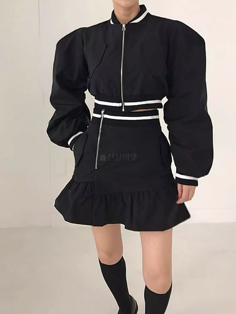 Twomoon - Korean Women Fashion - #womensfashion - Crop Jacket - 2