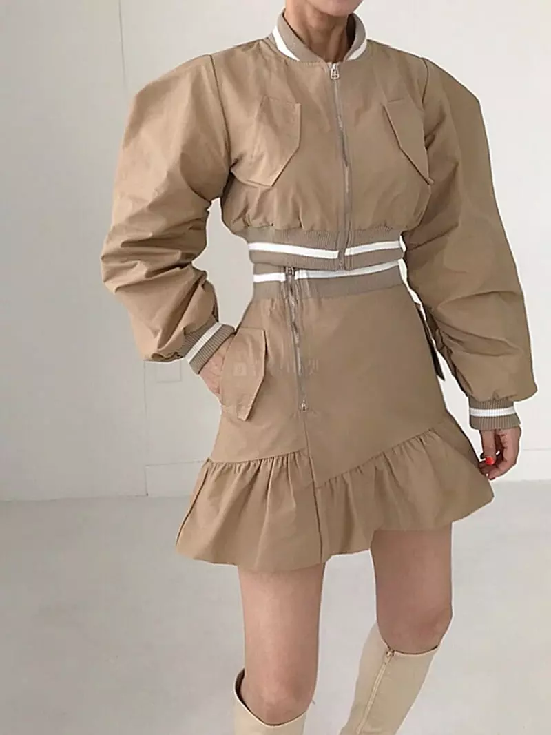 Twomoon - Korean Women Fashion - #womensfashion - Crop Jacket - 8