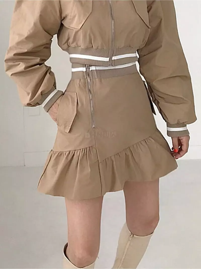 Twomoon - Korean Women Fashion - #womensfashion - Crop Skirt - 5