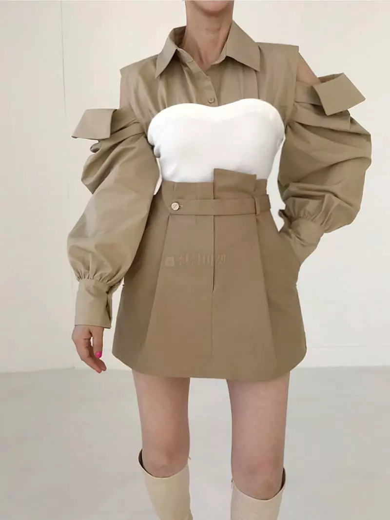 Twomoon - Korean Women Fashion - #momslook - Kally Bustier - 4