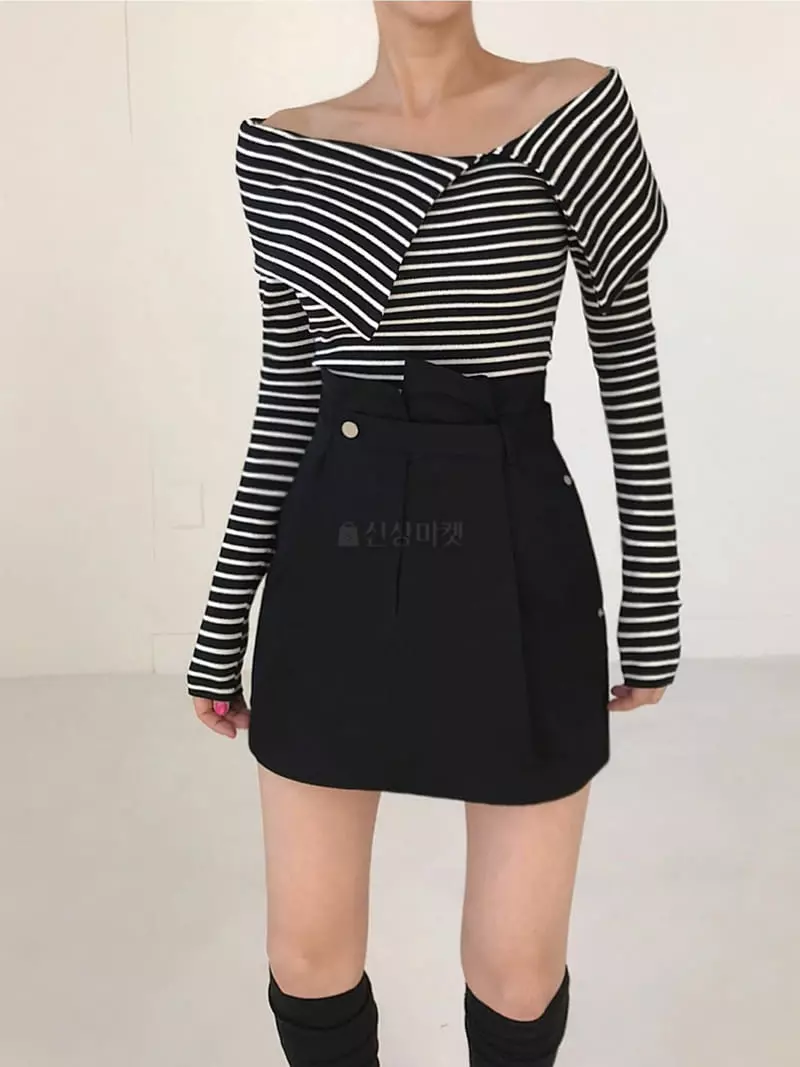 Twomoon - Korean Women Fashion - #womensfashion - Wing Shoulder Tee - 10