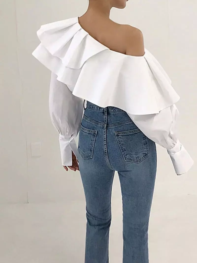 Twomoon - Korean Women Fashion - #womensfashion - Lade Frill Blouse - 2