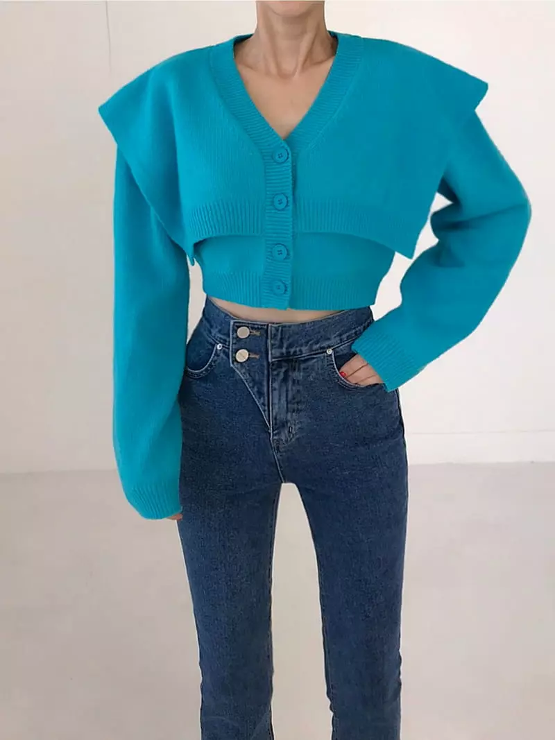 Twomoon - Korean Women Fashion - #womensfashion - Flu Knit Tee - 11