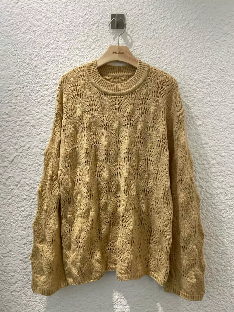 Unbalance - Korean Women Fashion - #romanticstyle - Cloud Knit Tee - 8