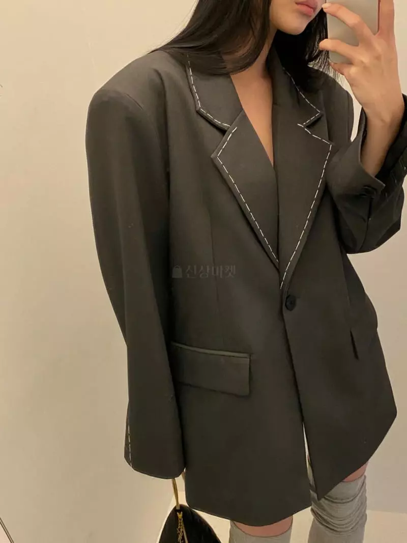 Unbound - Korean Women Fashion - #momslook - Lavel Jacket - 3
