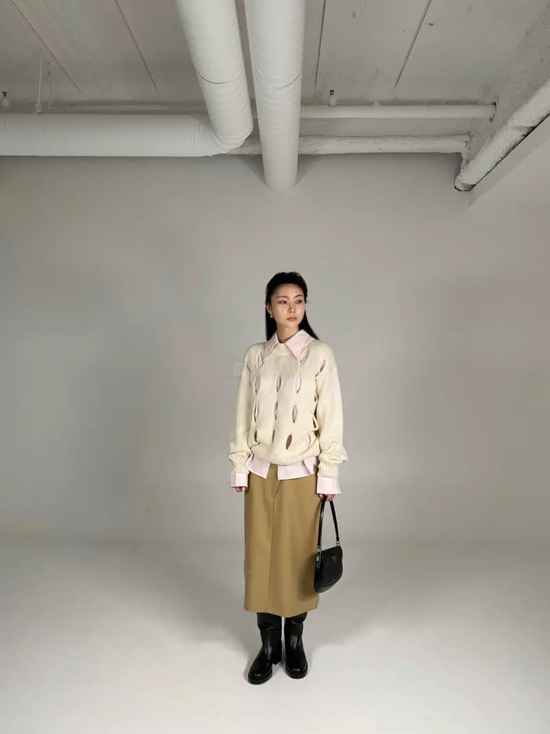 Unbound - Korean Women Fashion - #thelittlethings - Slit Knit Tee - 4