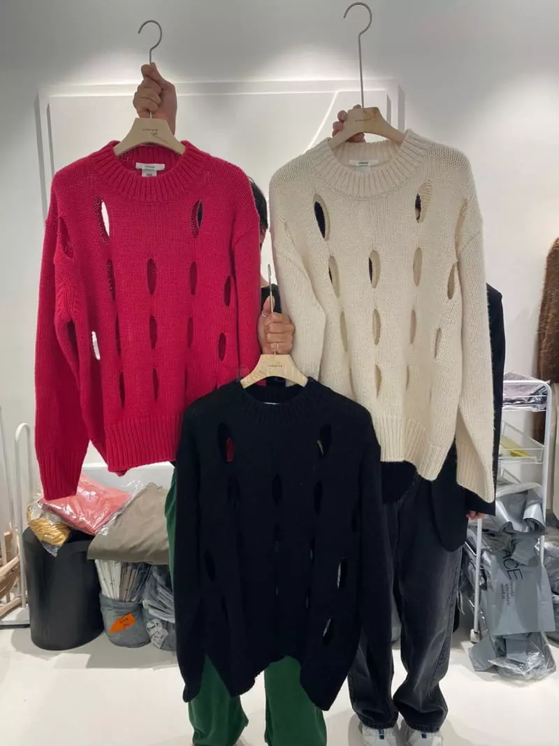 Unbound - Korean Women Fashion - #momslook - Slit Knit Tee - 6