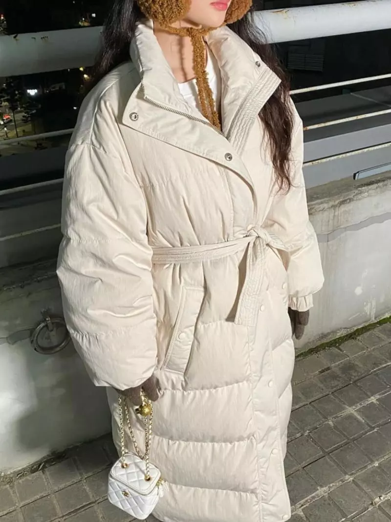 Unbound - Korean Women Fashion - #pursuepretty - Sand Long Padding - 5