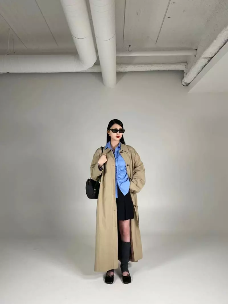 Unbound - Korean Women Fashion - #restrostyle - Eddie Trench Coat - 3