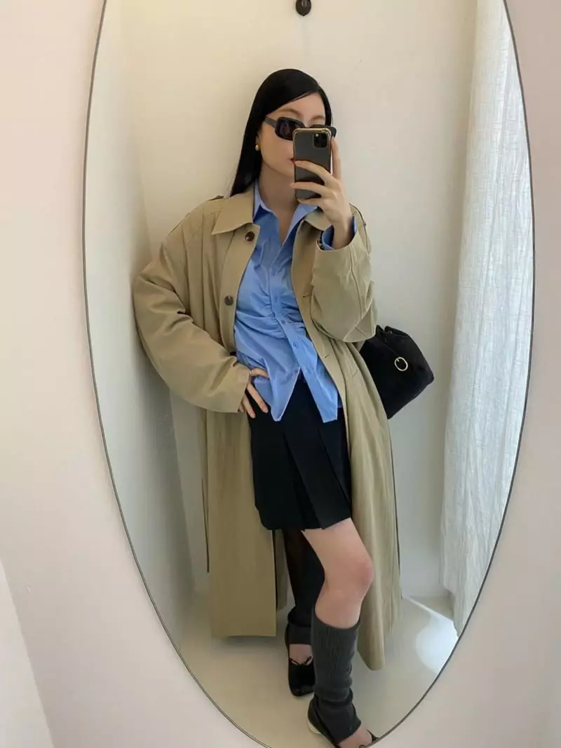Unbound - Korean Women Fashion - #restrostyle - Eddie Trench Coat - 4