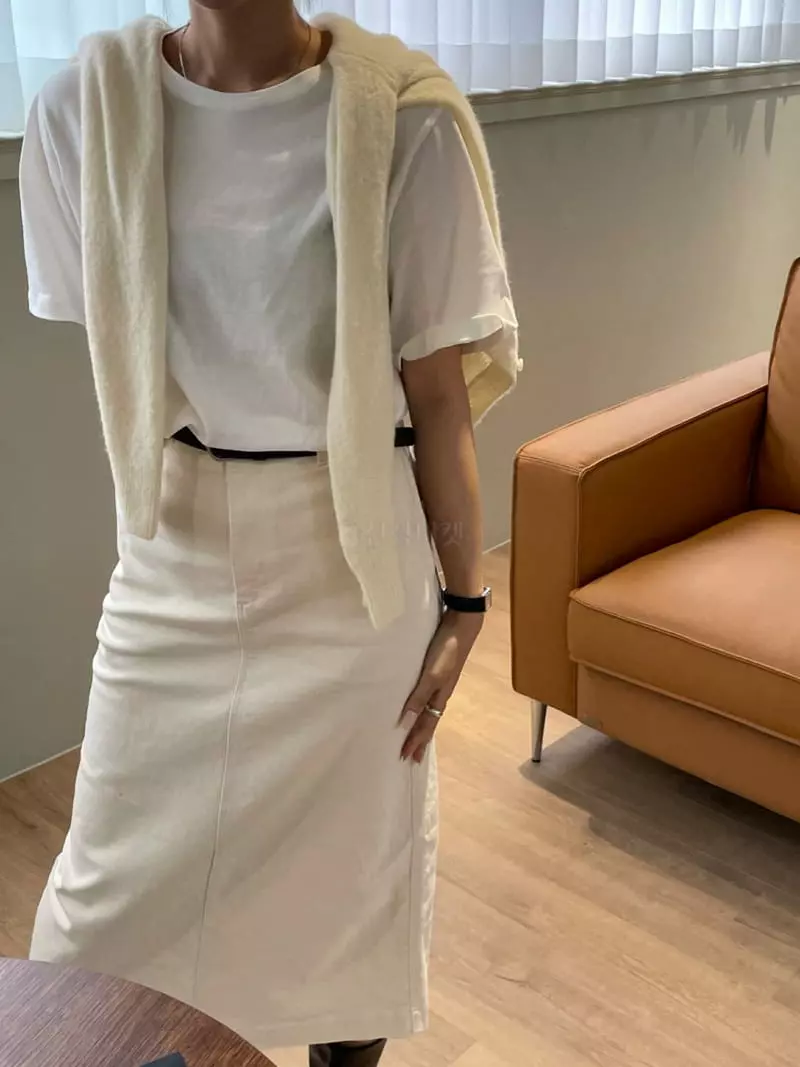 Und - Korean Women Fashion - #momslook - Silket Tee - 2