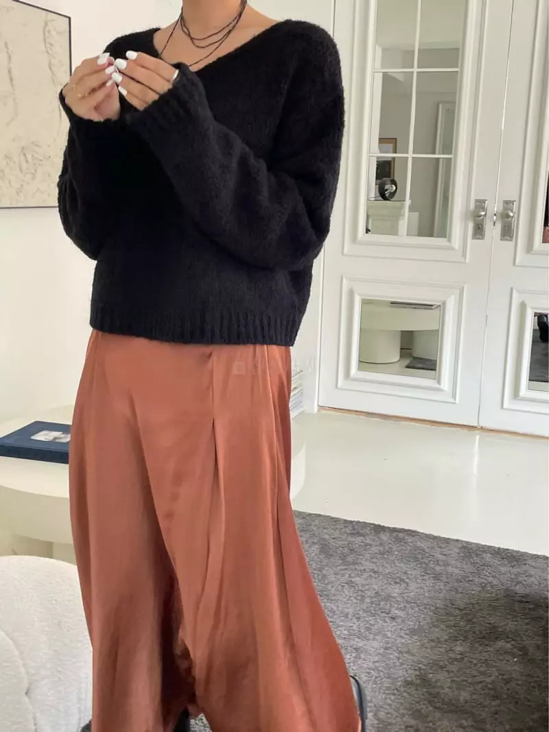 Und - Korean Women Fashion - #momslook - Shatin Skirt - 3