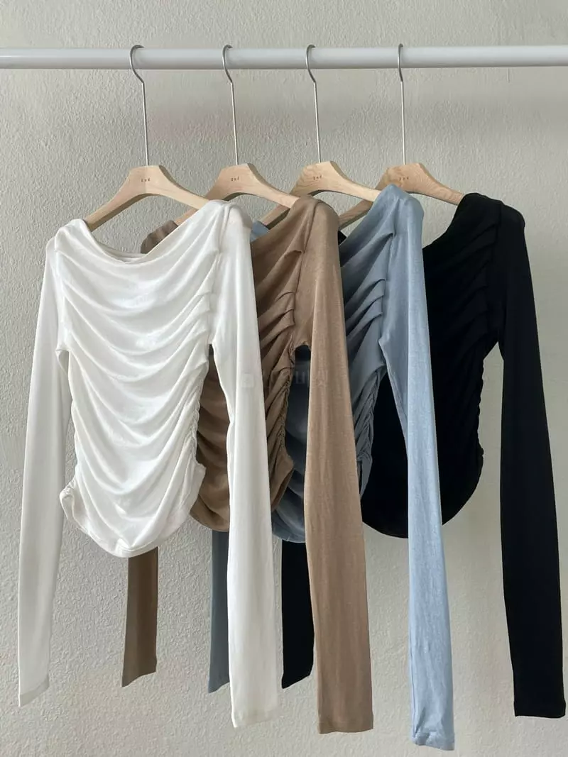 Und - Korean Women Fashion - #momslook - Draf Tee - 2