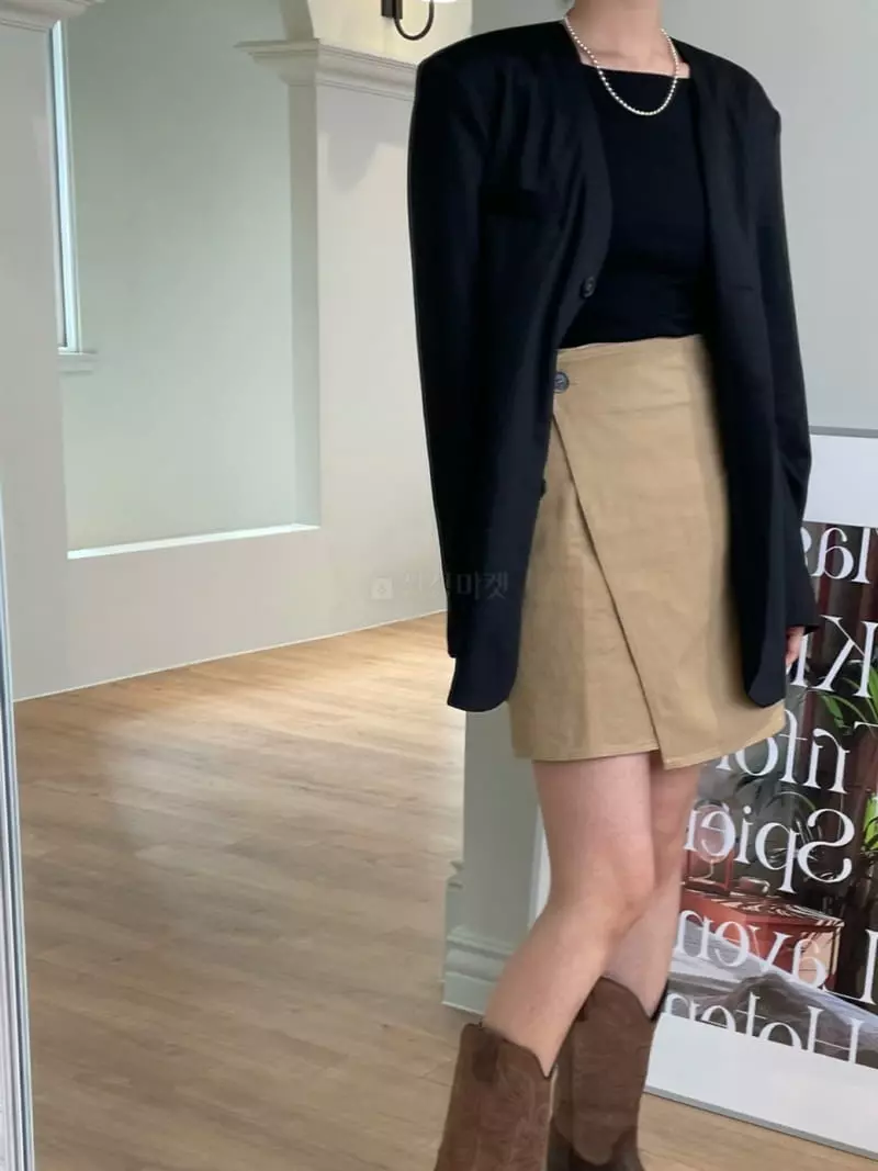 Und - Korean Women Fashion - #momslook - No Collat Jacket