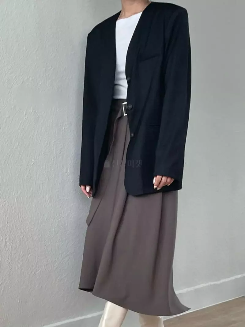 Und - Korean Women Fashion - #vintageinspired - No Collat Jacket - 3