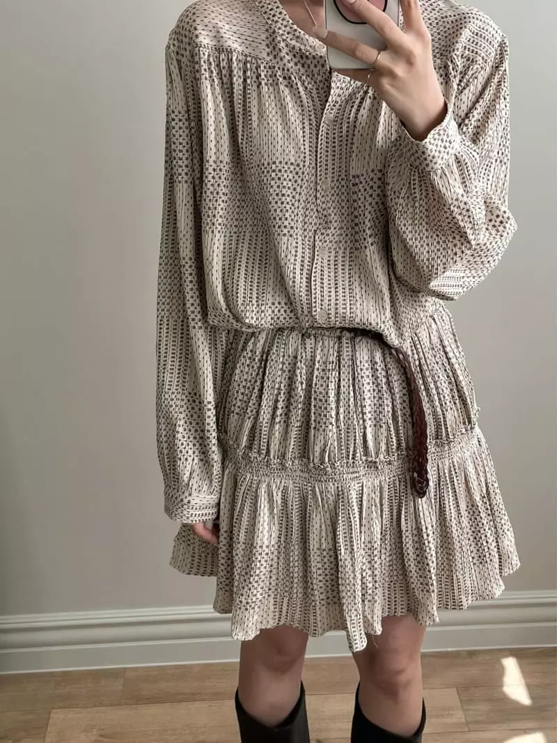 Und - Korean Women Fashion - #vintageinspired - Paint Skirt - 2