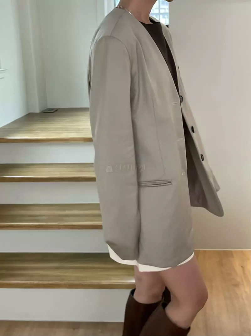 Und - Korean Women Fashion - #vintageinspired - No Collat Jacket - 4