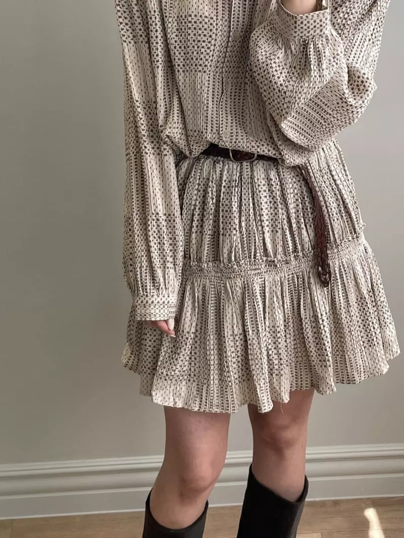 Und - Korean Women Fashion - #vintagekidsstyle - Paint Skirt - 3