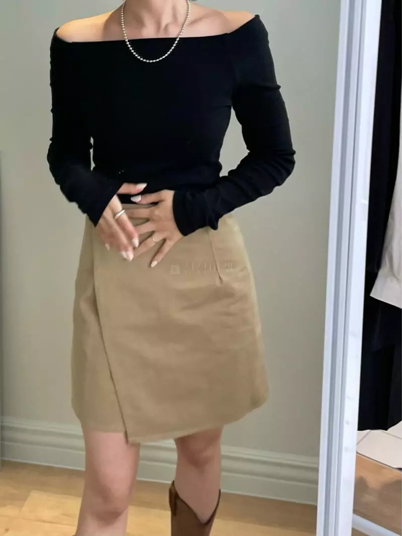 Und - Korean Women Fashion - #womensfashion - Shoulder Tee
