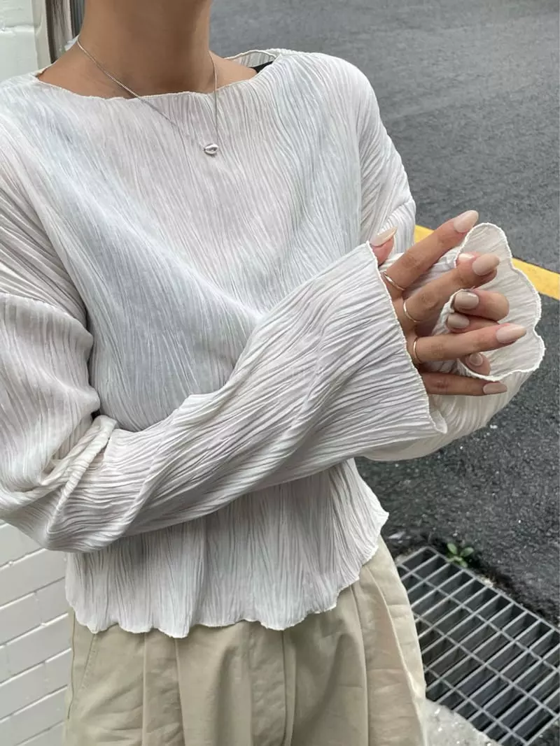 Und - Korean Women Fashion - #womensfashion - Wave Tee - 2