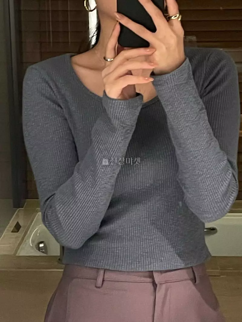 Under Row - Korean Women Fashion - #momslook - Crcup Tee - 2