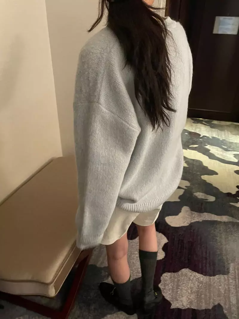 Under Row - Korean Women Fashion - #momslook - Brush Alpaca Cardigan - 11
