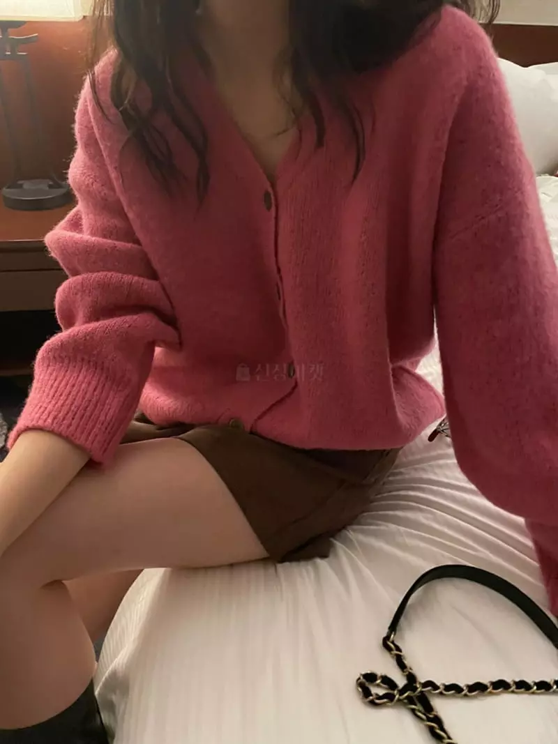 Under Row - Korean Women Fashion - #momslook - Brush Alpaca Cardigan - 7