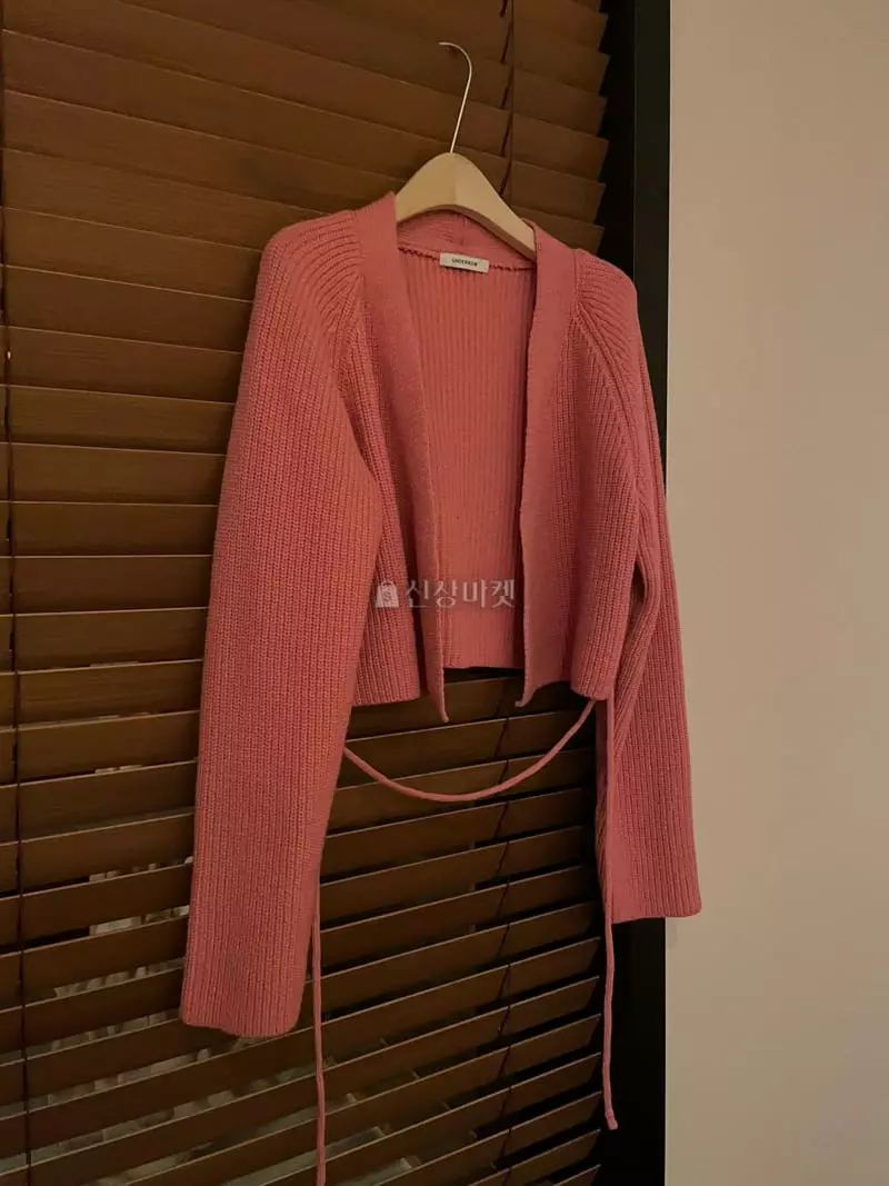 Under Row - Korean Women Fashion - #momslook - Belted Short Cardigan - 2