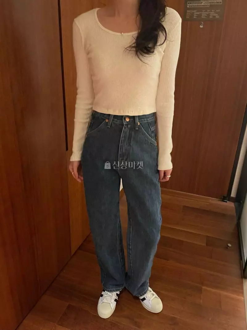 Under Row - Korean Women Fashion - #momslook - Relax Jeans - 9