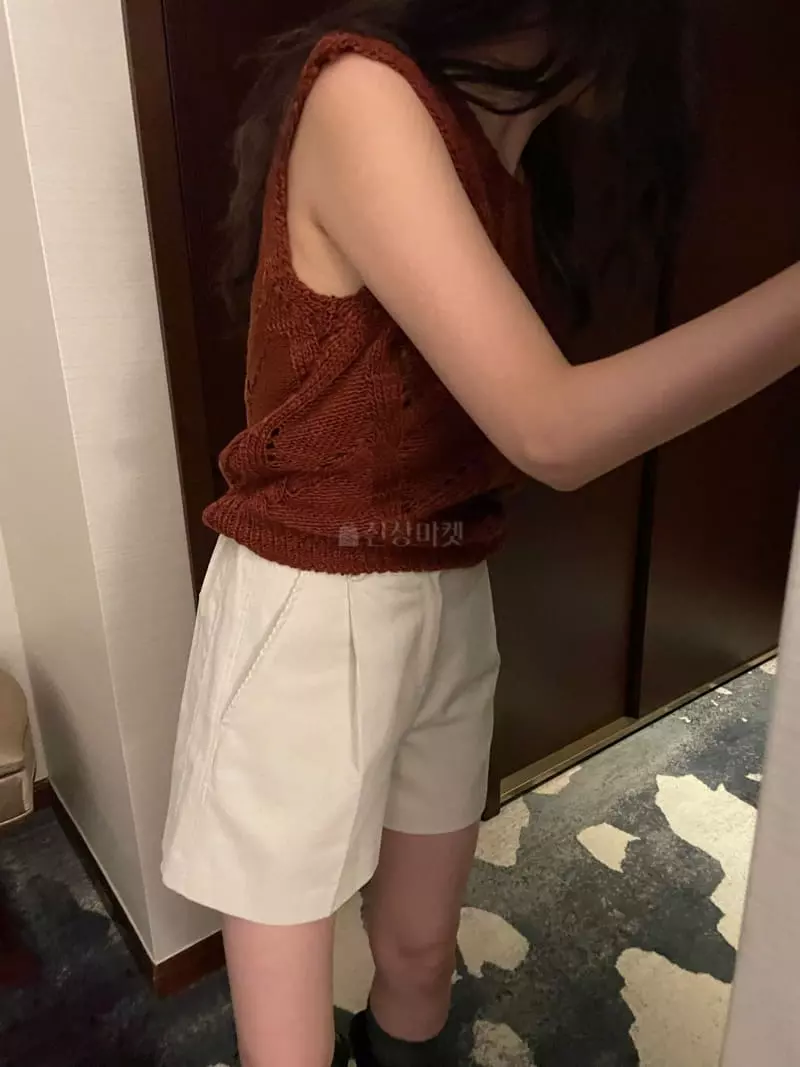 Under Row - Korean Women Fashion - #thatsdarling - Corduroy Half Pants - 5