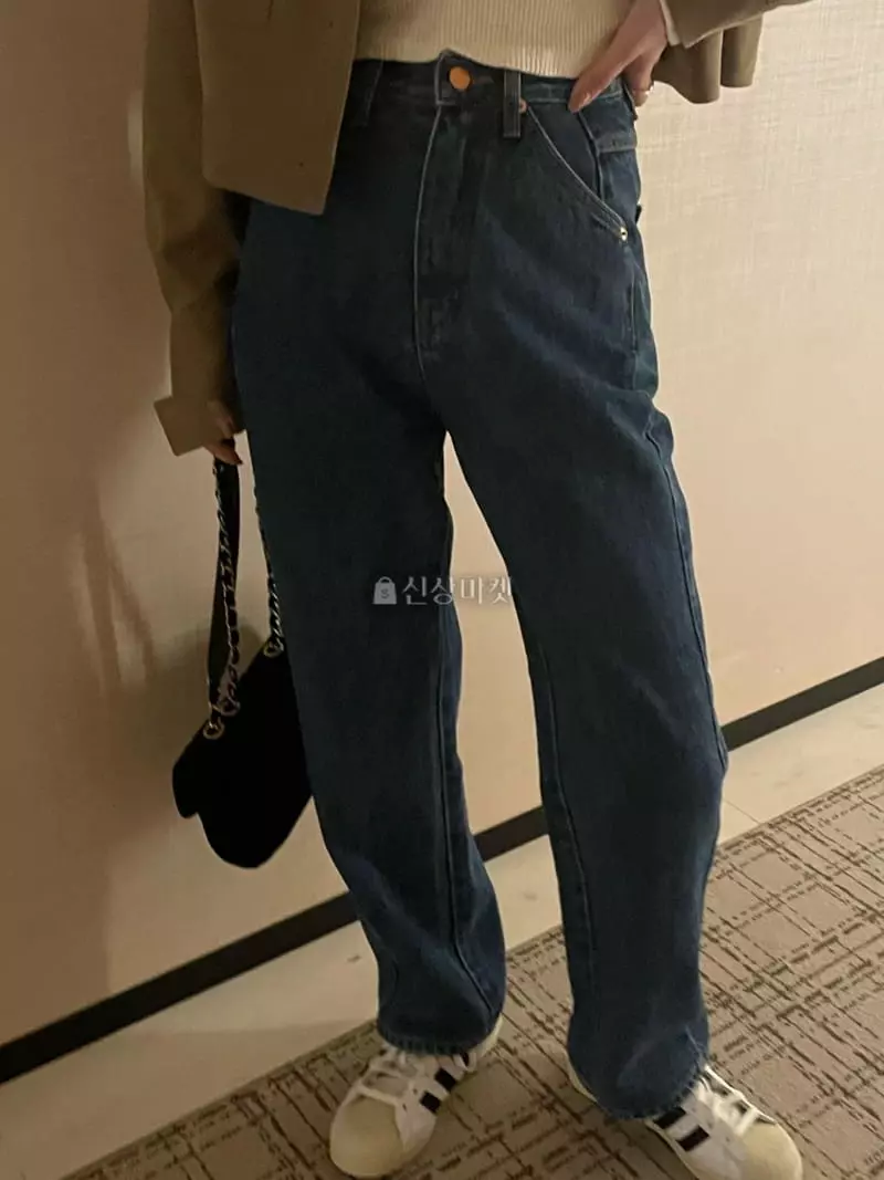 Under Row - Korean Women Fashion - #vintageinspired - Relax Jeans - 11