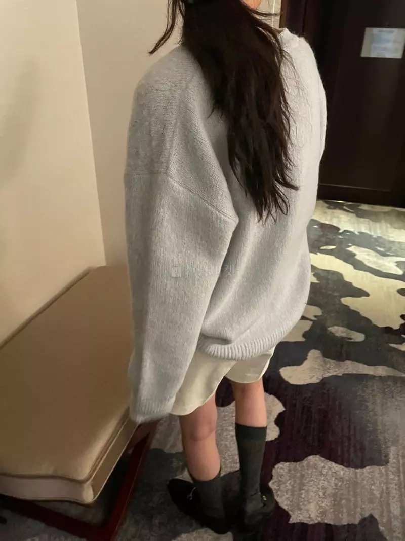 Under Row - Korean Women Fashion - #momslook - Brush Alpaca Cardigan - 4